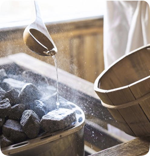 Sauna japonais en détail